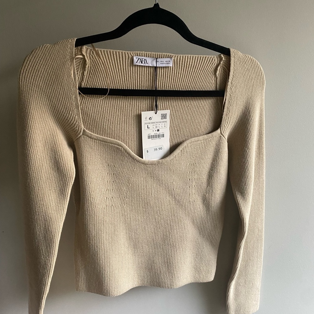 NWT Zara Fitted Sweater